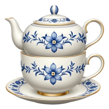 porcelain tea cups sticker