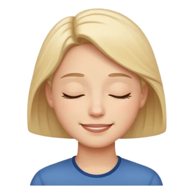 A ⭐ SMILE SOFTLY EYES CLOSED sticker