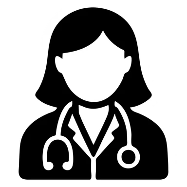 Latina doctor with light blonde hair, modern and approachable sticker