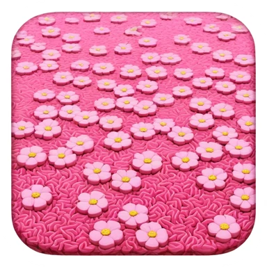 van gogh style pink SPAM  meat flowers landscape sticker