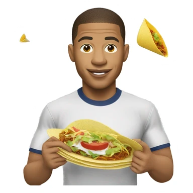 Mbappé qui mange un tacos sticker