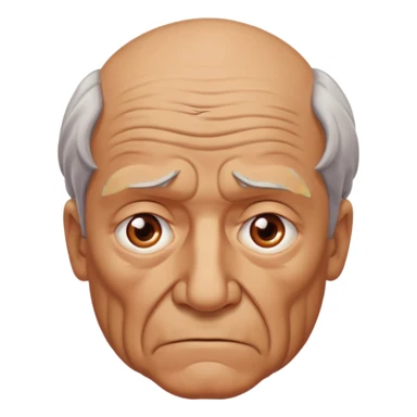 abuelo de pueblo serio y desconfiado sticker