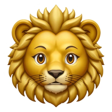 Un león picando el ojo sticker