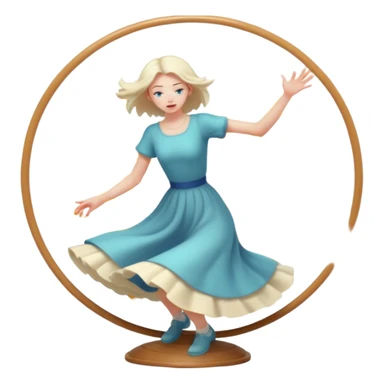 slie going in circle sticker