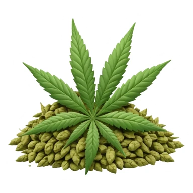 white color marijuana sticker