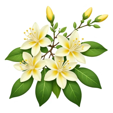 Japanese honeysuckle flower sticker