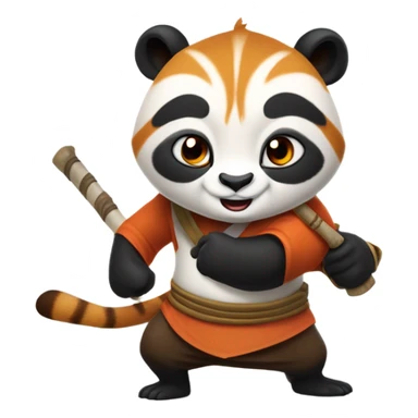 Kung fu panda characters  sticker