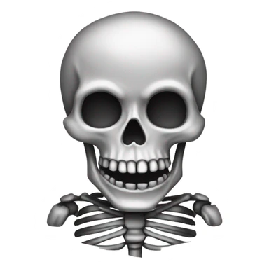 Skeleton made out of chrom sticker