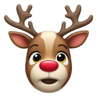 Cute reindeer sticker