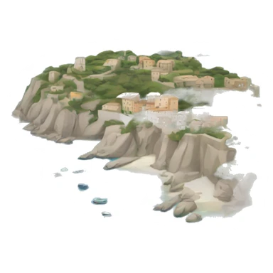 isola corsica cartina sticker