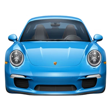 Porsche 911 bleue marine sticker