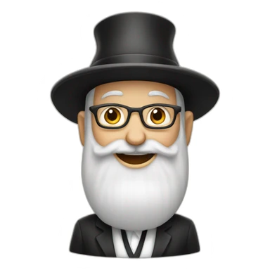 Rabbi loubavitch saying hello sticker