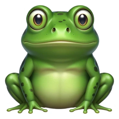 A frog with President Obama’s face sticker