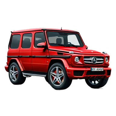 Mercedes-Gclass red  sticker