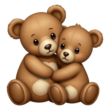 teddy bear kissing another teddy bear sticker