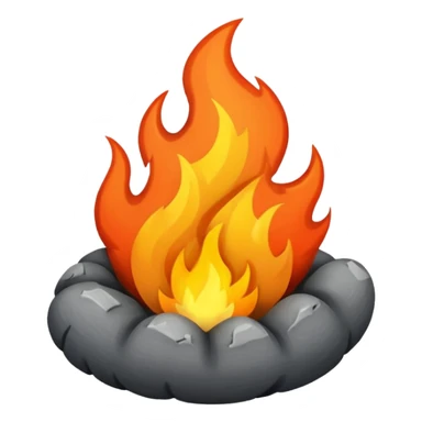  fuego color gris sticker
