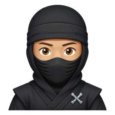 Ninja with MB written on it sticker