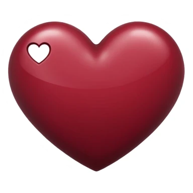 Maroon heart emoji to copy paste sticker