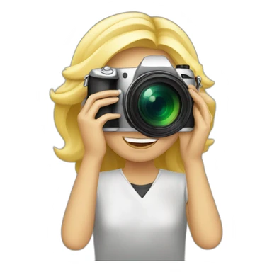 photographe blond sticker
