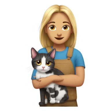 Me with my cat sticker