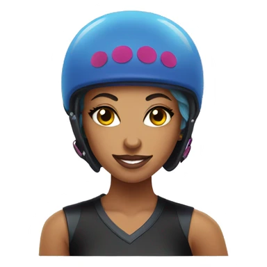 Roller derby player sticker