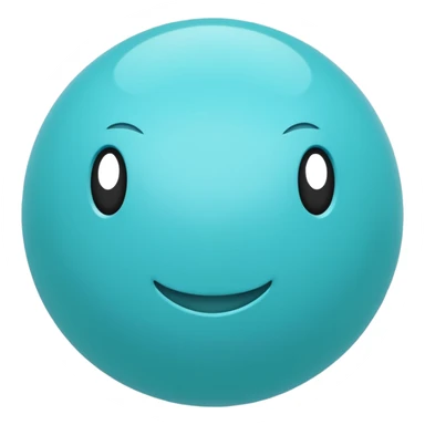 aqua color ball sticker