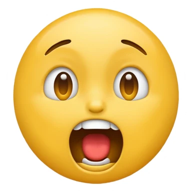 make a yelling emoji sticker