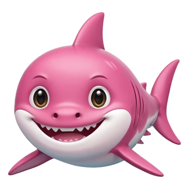pink Baby Shark sticker