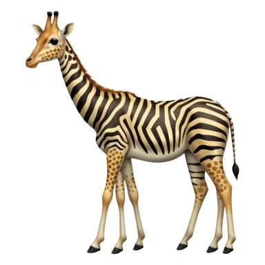 Zebra-giraffe-antelope-gazelle-hybrid, full body sticker