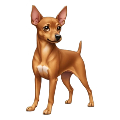 caramel color pinscher dog sticker