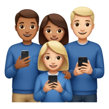 people searching something with iphone sticker