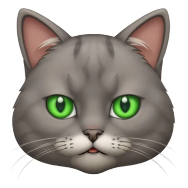Cat looking annoyed sticker
