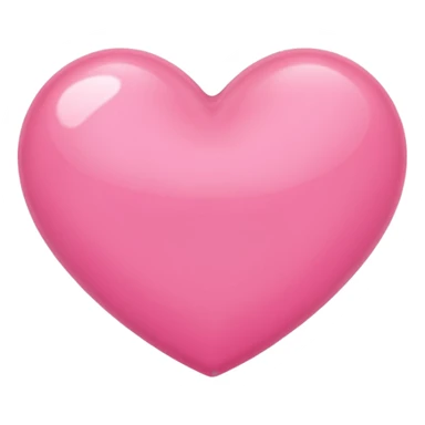 Plain pink heart sticker