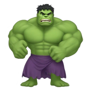Hulk with frock sticker