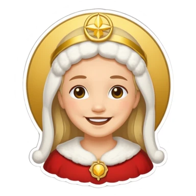 Santa Rita de Cassia estilo adesivo sticker