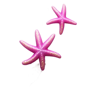 Pink ombre starfish with glitter  sticker