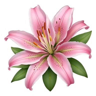 pink lilies sticker