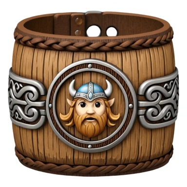 wooden viking wristband sticker