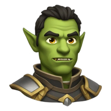 half-orc paladin sticker