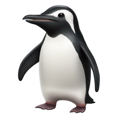 A pengushark, an animal similar to a penguin with shark features sticker