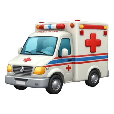 create an ambulance with peluche sticker