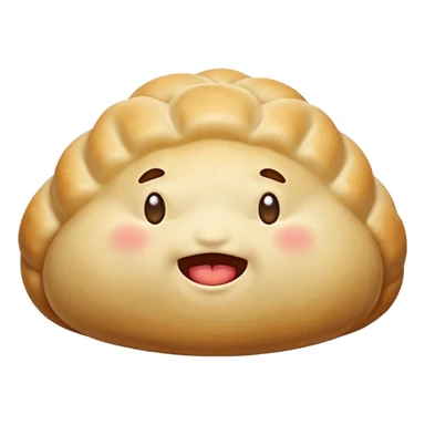 Dumpling with drool face sticker