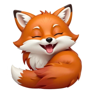 Cinematic Cute Yawning Fox Portrait Emoji, Head tilted slightly with a dramatic, wide-open yawn, showcasing a soft, velvety red Fur with subtle white accents, floppy ears slightly drooping, round amber eyes barely open in drowsy contentment, Simplified yet irresistibly adorable features, highly detailed, glowing with a soft, cozy glow, high shine, relaxed yet expressive, stylized with a touch of natural whimsy, bright and endearing, soft glowing outline, capturing the essence of a sleepy yet affectionate fox, so drowsy it feels like it could stretch right out of the screen and curl up for a nap! sticker