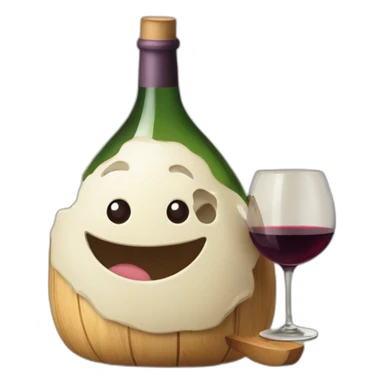 Bouteille de vin  sticker