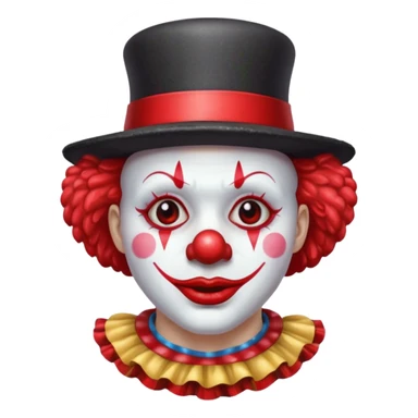 red glitter clown retarded sticker