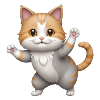 cute dancing cat sticker