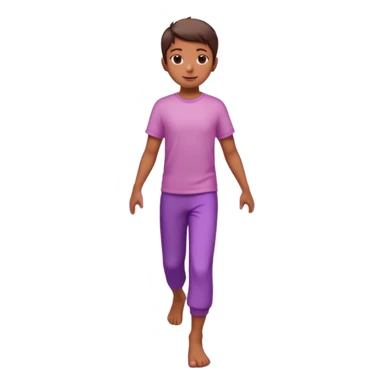 
A small figure walks across a glowing bridge, holding soft pink and purple orbs in each hand—symbolizing compassion and forgiveness. A gentle heart aura trails behind them, showing healing in motion. sticker