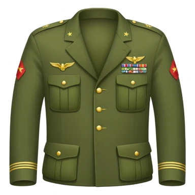 a military uniform sticker