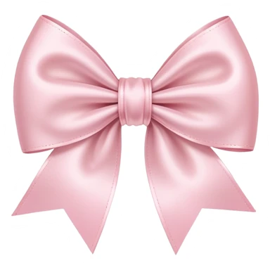 light pink ribbon bow sticker
