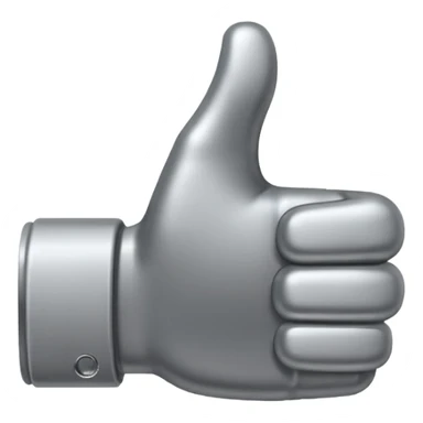 thumbs up but grey no thts bad i want like the android one but color is grey sticker